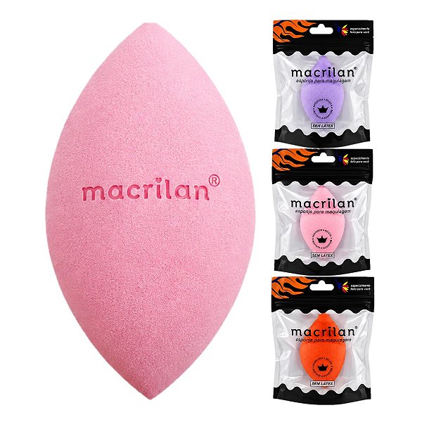 Macrilan - Esponja para Maquiagem Sem Latex EP24 - 06 Und
