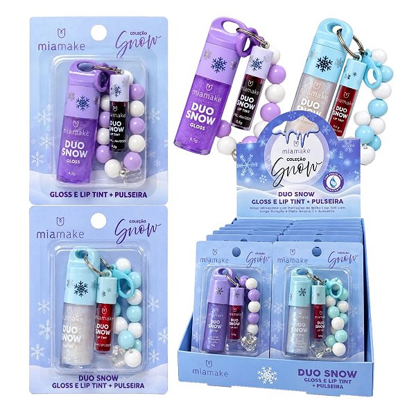 Mia Make - Duo Snow Gloss e Lip Tint com Pulseira 634 -18 Und