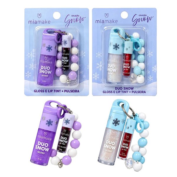 Mia Make - Duo Snow Gloss e Lip Tint com Pulseira 634 - 06 Und