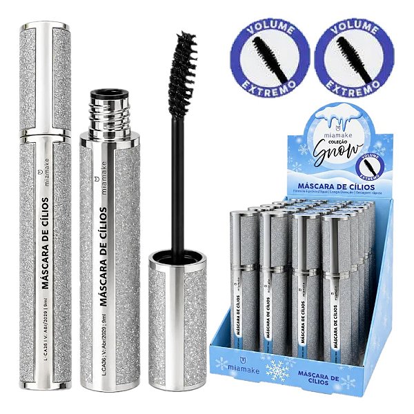 Mia Make - Mascara de Cílios Snow 636 - 24 Und