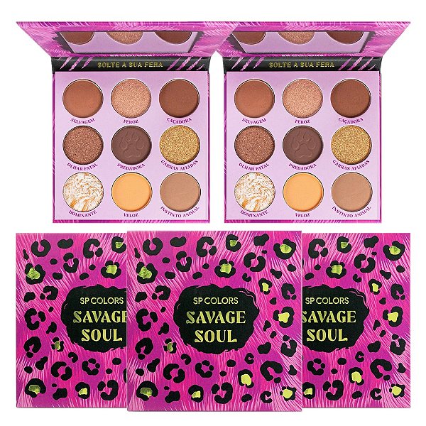 SP Colors - Savage Soul Paleta de Sombras SP344 - 06un