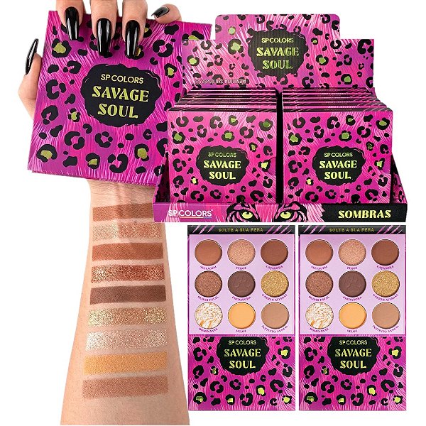 SP Colors - Savage Soul Paleta de Sombras SP344 - 12 und