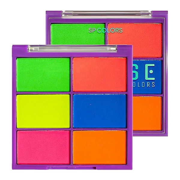SP Colors - Paleta de Sombras Neon Coloridas Xplose SP173