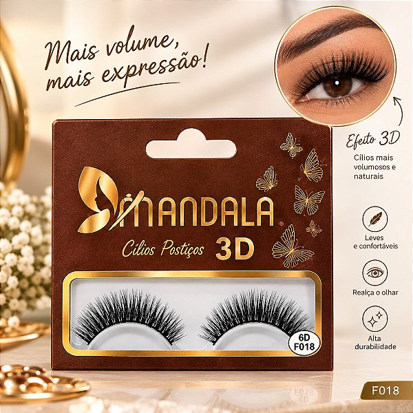 Mandala - Cílios postiços 3D MC018 F006