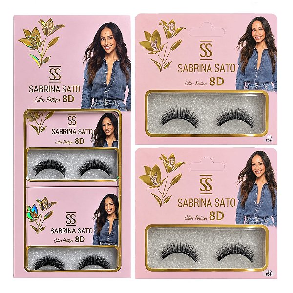 Sabrina Sato - Cílios Postiços 8D SP3423 F024 - 10 Und
