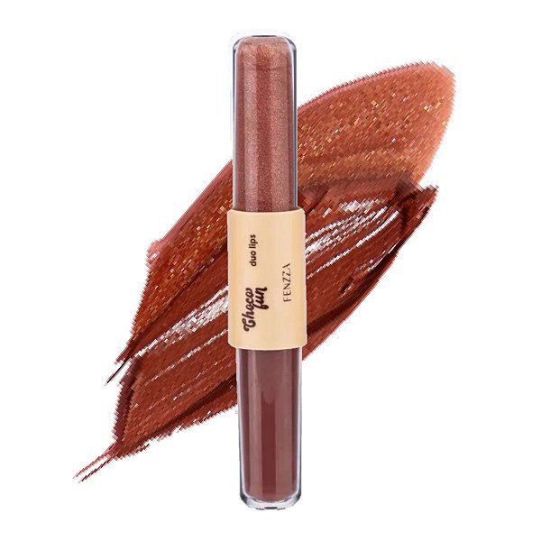 Fenzza - Duo Lips Choco Batom e Gloss FZ20096 - CHOCOMELO