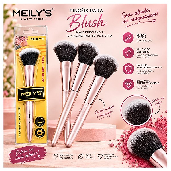 Meilys - Pincel Profissional Para Blush MP13K