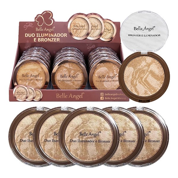 Belle Angel - Iluminador e Bronzer B025 - 12Und
