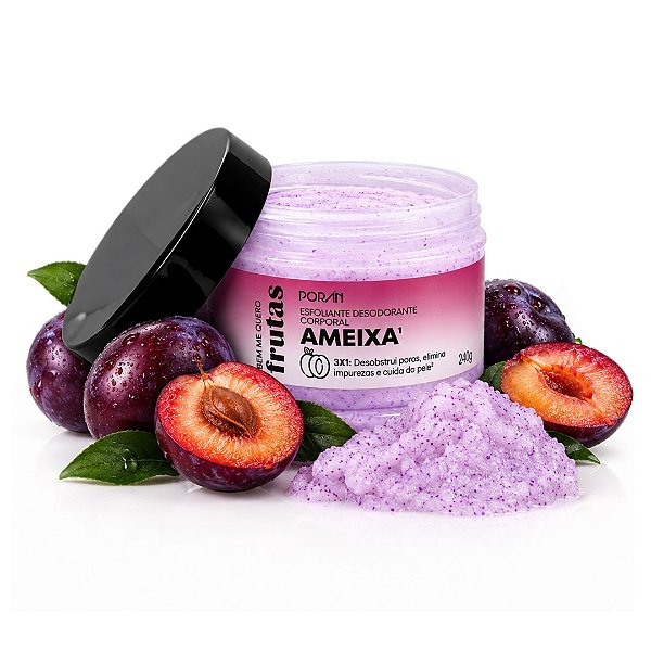 Poran - Esfoliante  Desodorante Corporal Ameixa PR0604