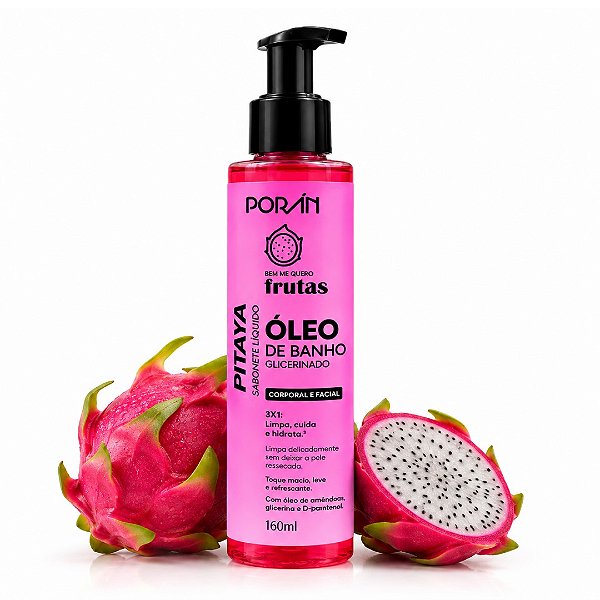 Poran - Sabonete Liquido Oleo de Banho Glicerinado Pitaya PR0615