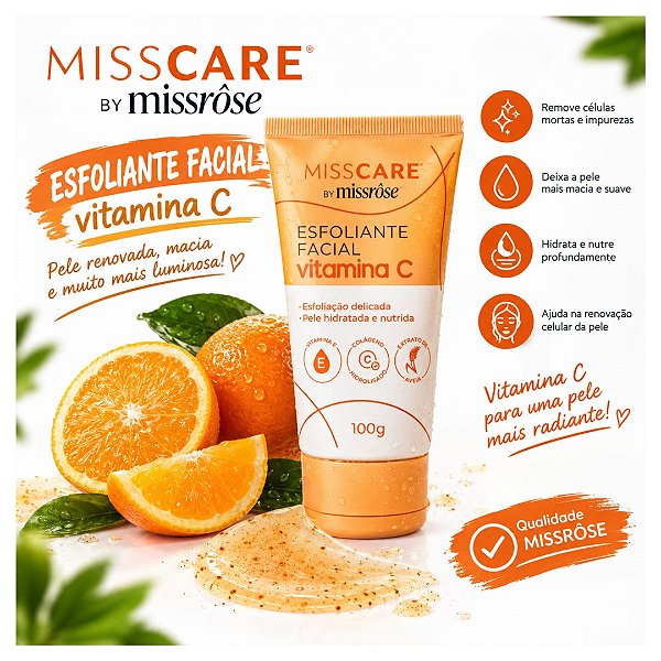 Miss Rose - Esfoliante Facial Vitamina C MR134