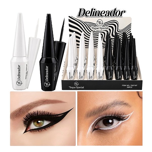 Toque Special - Delineador Liquido Preto e Branco TS01197 - 24 und