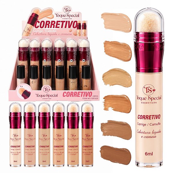 Toque Special - Corretivo Liquido com Aplicador TS07025 - 24 Und