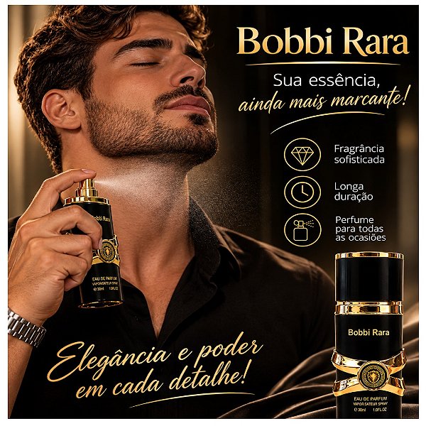 Bobbi Rara - Perfume Preto Eau De Perfum BR3002
