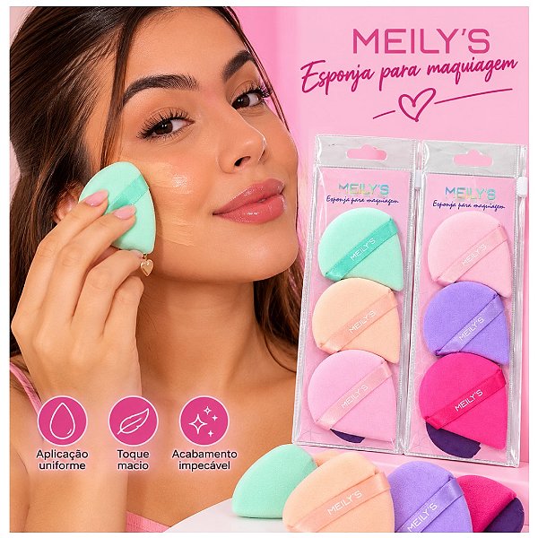 Meilys - Esponja Para Maquiagem MAC326 - 06  Und