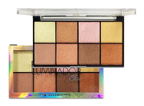 Bella Femme - Paleta de Iluminador Chic 08 Tons  BF10061