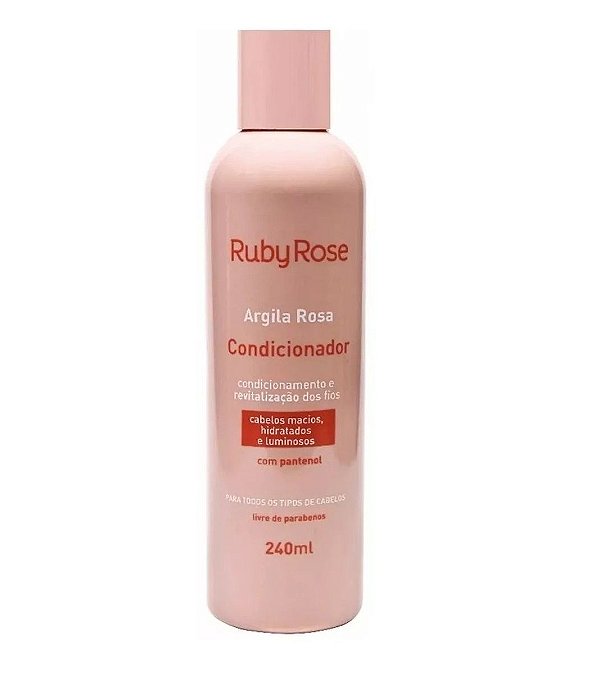 Ruby Rose - Condicionador Argila Rosa  HB801 - Kit com 4 Unidades