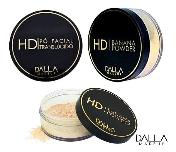 Dalla - Pó Facial Vegano HD Banana Powder Makeup DL0109