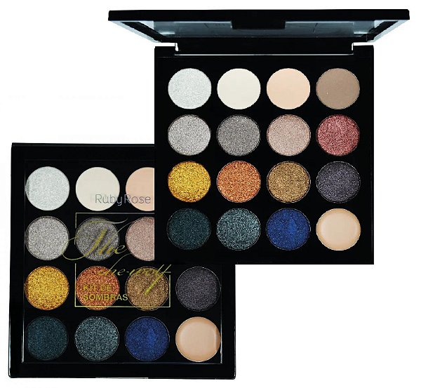 Ruby Rose -  Paleta de Sombras 15 Cores The She Wolf   HB1026
