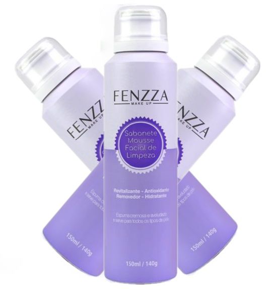 Fenzza - Sabonete Mousse Facial de Limpeza  Make Up FZ50006 - 12 Unidades​