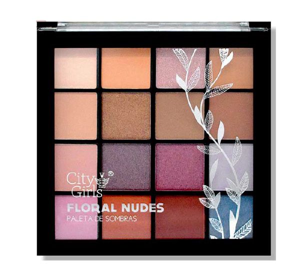 City Girls - Paleta de Sombras Floral Nudes CG126 - Cor A