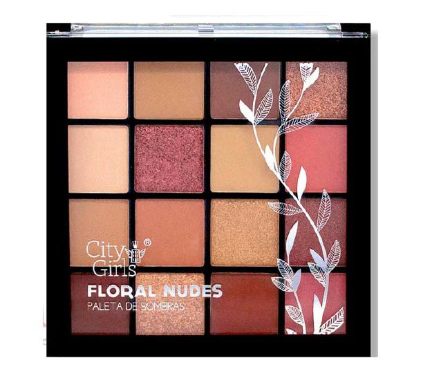 City Girls - Paleta de Sombras Floral Nudes  CG126 - Cor B