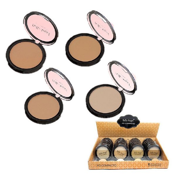 Belle Angel - Pó Facial CompactoT046 - Kit com 24 Unidades