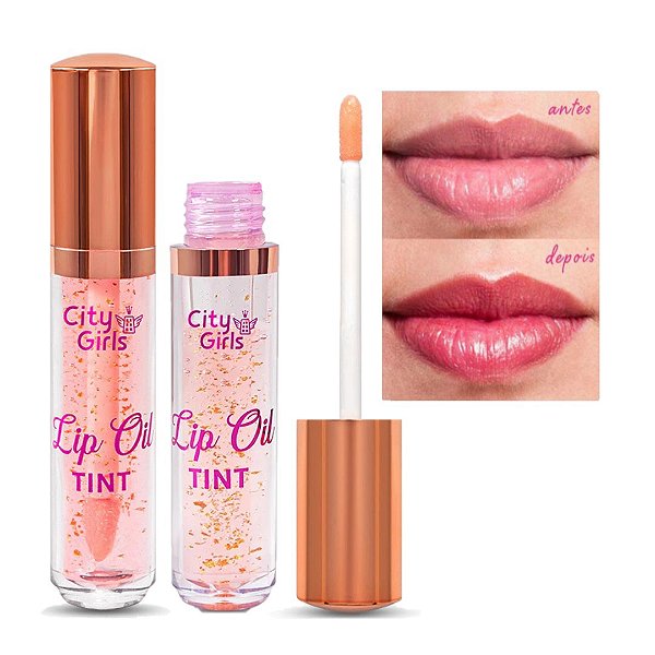 City Girls - Lip Oil Tint com Particulas Douradas CG200