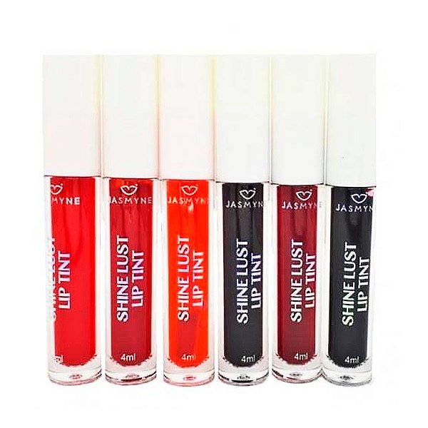Jasmyne - Lip Tint Shine Lust  JS01029 - Kit com 6 Unidades