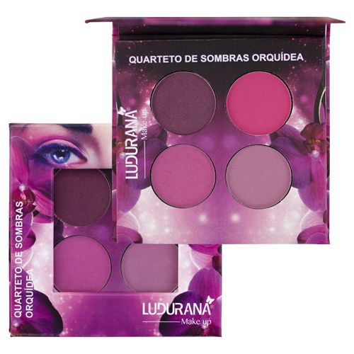 Ludurana - Quarteto de SOmbras Orquidea M00070/B00025 - Kit com 12 Unid