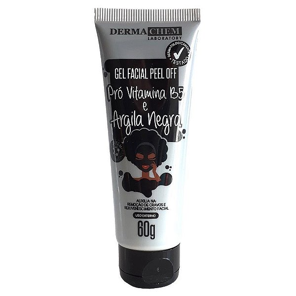 Dermachem - Gel Facial Anti Cravo Peel Off Argila Negra - Vcto 05/23