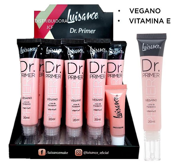 Luisance - Dr Primer Vegano com Vitamina E  L3116 - Display C/ 24 Unid e Prov