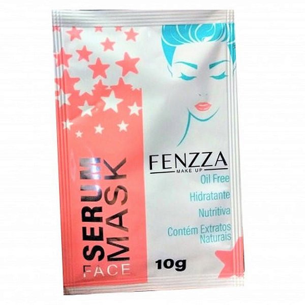 Fenzza - Máscara Facial Serum Mask Sachê 10g  FZ38007 - Kit C/ 5 unid