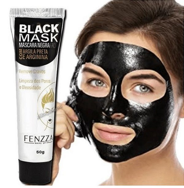 Fenzza - Máscara Facial Preta Removedora de Cravos Black Mask  FZ38020 Bisnaga