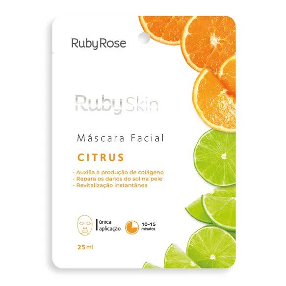Ruby Rose - Máscara Facial Citrus Revitalização Instantânea HB711