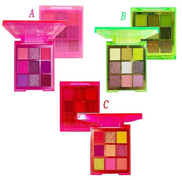Jasmyne - Paleta de Sombras Neon  JS06052 - Kit C/ 12 Unid ( A, B e C )