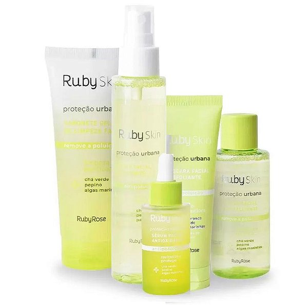 Ruby Rose - Kit Skin Care Proteção Urbana Facial 4 Itens - 1 de cada ( HB331, HB407, HB415, HB336 )