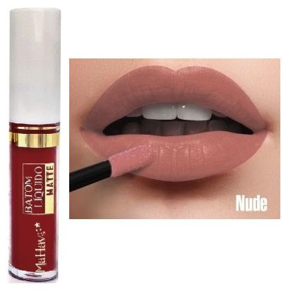 Mahav - Batom Liquido Matte Nude - Kit C/ 12 Unid