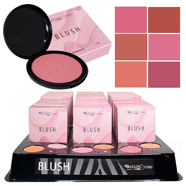 Max Love - Blush Facial Coleção 1 a 12 - Display C/ 36 unid e Prov