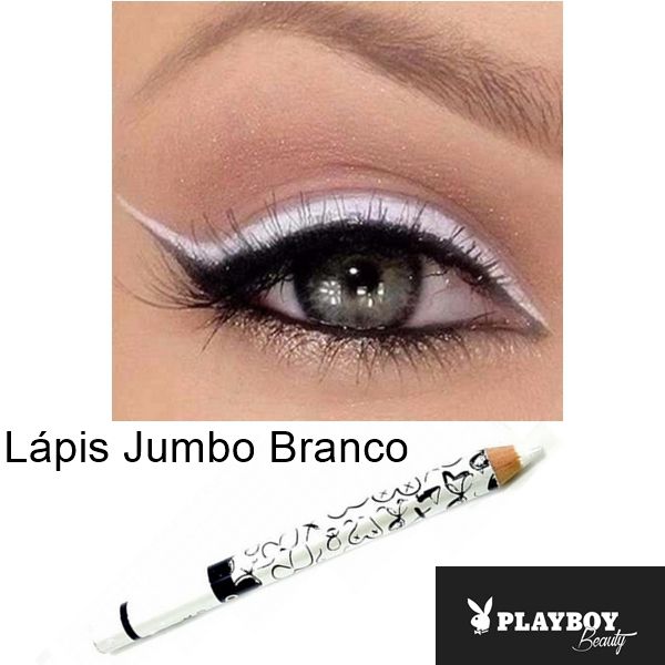 Playboy - Lápis Carbon Kajal Branco HB94744PB ( VCTO 06/21 ) - Kit com 36 Unidades