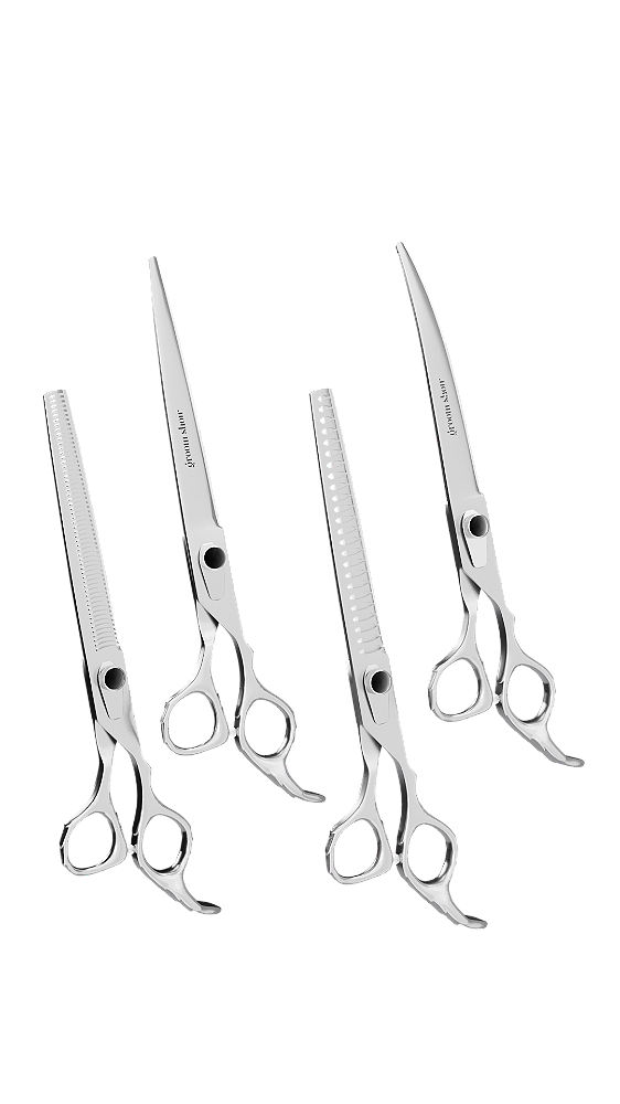 Kit Groom Show Cayman (Reta 7,5" , Curva 7,5", Tubarão 7,5" e Semi 7") B