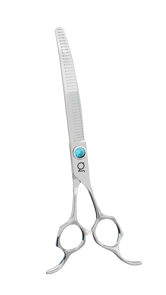 Tesoura Groom Show AKIO 7,5" (Semidentada curva)