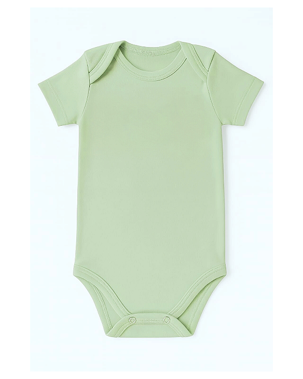 BODY MANGA CURTA VERDE CLARO