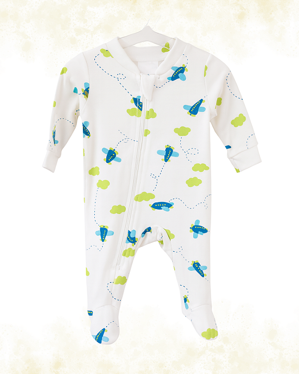 MACACÃO COTTON PREMIUM AVIÃOZINHOS