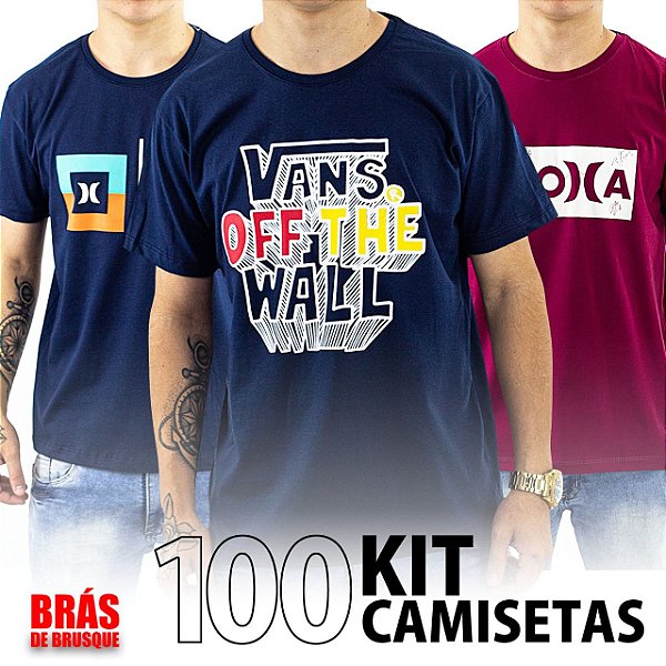 Kit 100 Camisetas Masculinas Marcas Sortidas no Atacado Direto de Fábr -  Compre roupas masculinas no atacado com otima qualidade e receba em sua  casa em qual quer lugar do brasil.