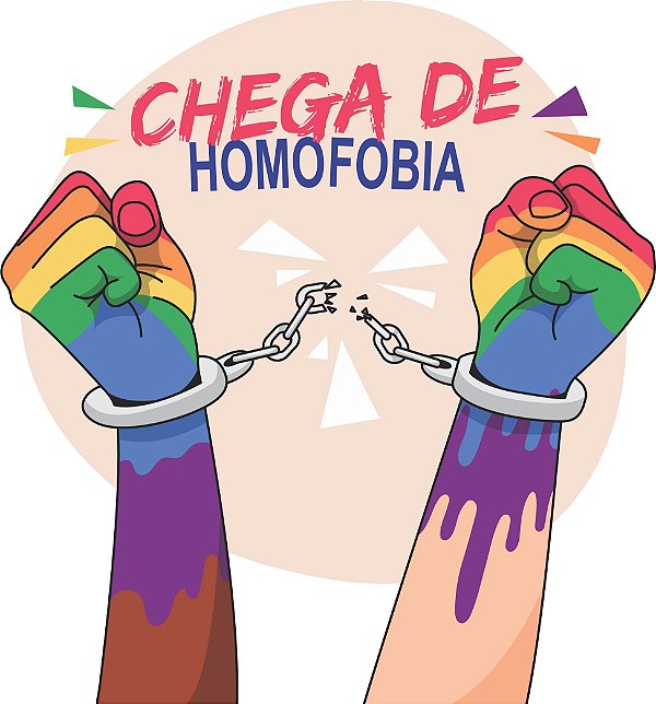 Camiseta "Chega de Homofobia"