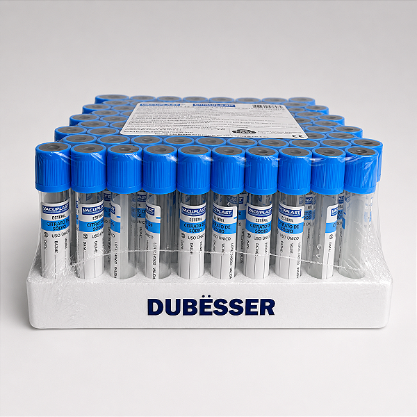 Tubo de Coleta de Sangue a Vácuo com Citrato 4mL Dubësser