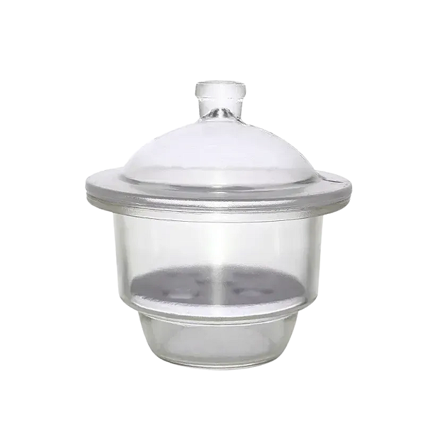 DESSECADOR EM VIDRO INCOLOR TAMPA COM BOTÃO - IONLAB