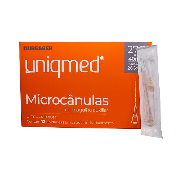 MICROCANULAS- 27G (0,40mm) x 40mm - AGULHA AUXILIAR 26GX 1/2