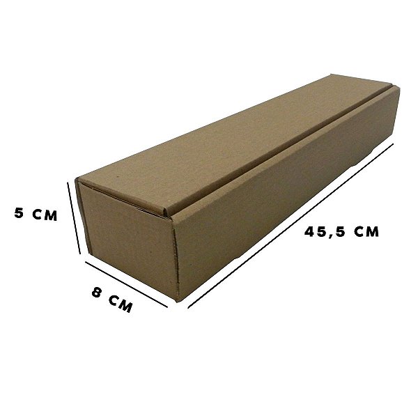 Caixa de Papelão Tubo T2 8x5x45,5 - 25 unidades